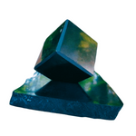 Charger l&#39;image dans la galerie, Shungite Cube on edge with Shungite stand - EMF Mitigation
